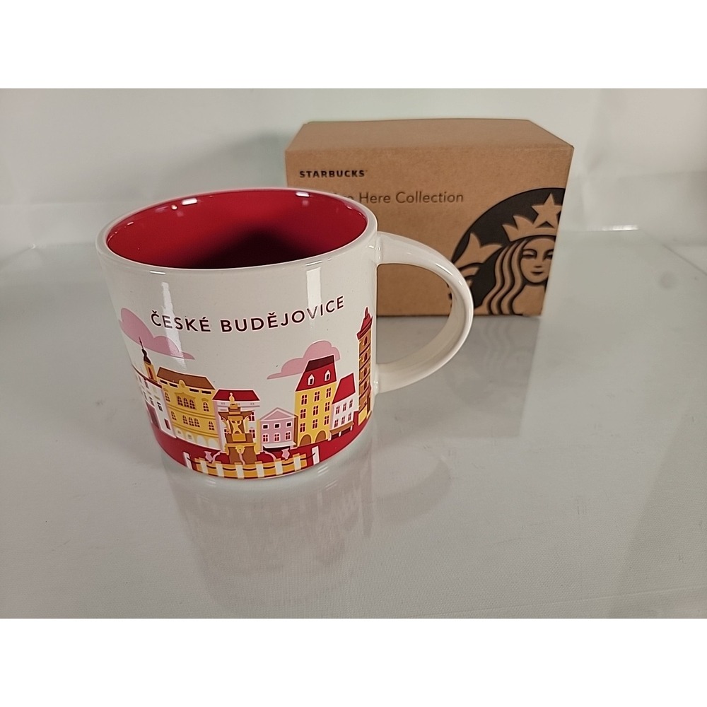 Starbucks City Mug Cup You are‎ here Series YAH Ceske Budejovice Cz. R. 14oz NEW